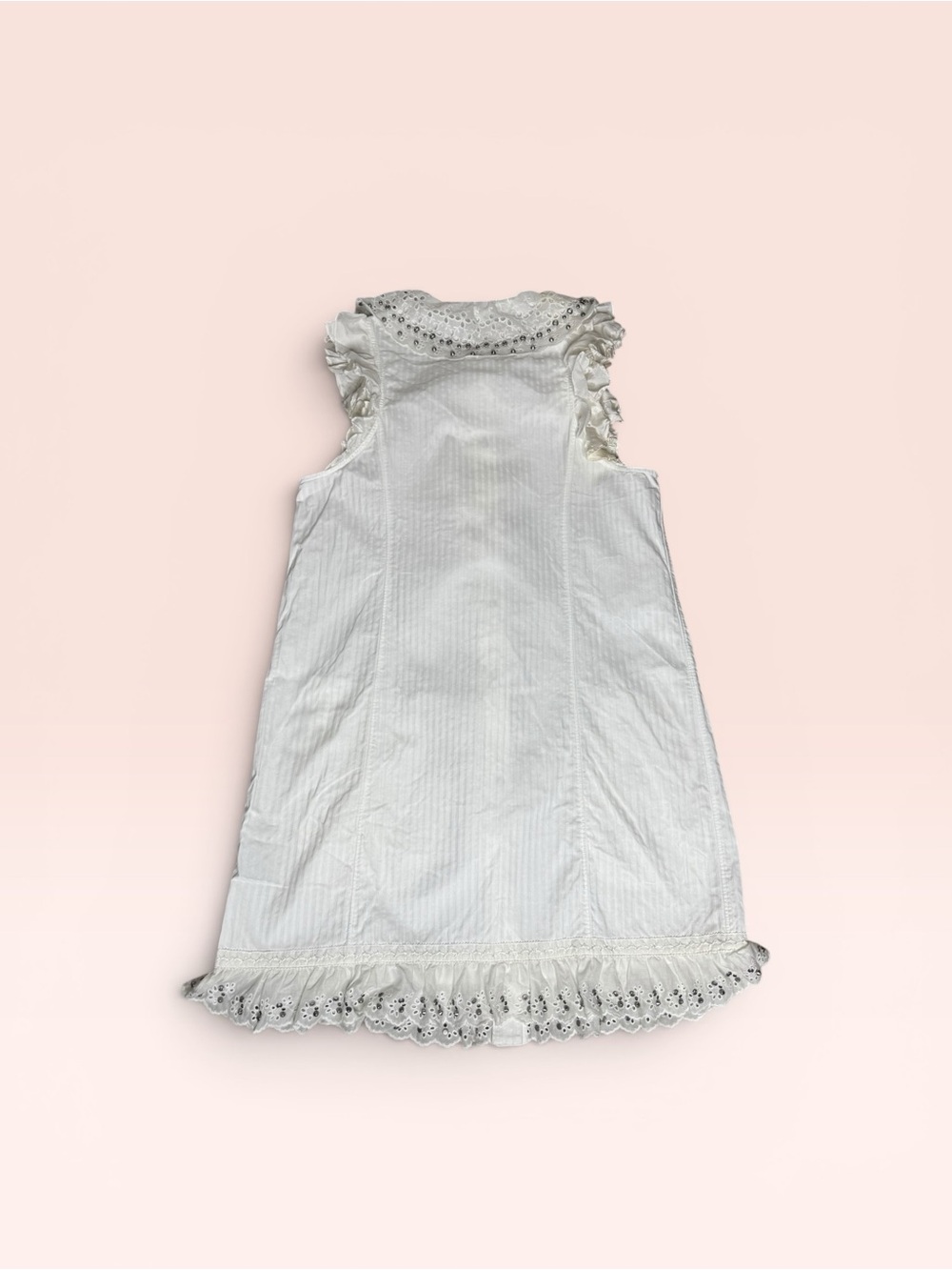 Coach Ruffle Prairie Mini Dress with Studs. - Picture 2 of 7
